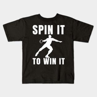 Mens Discus Spin To Win Athlete Gift Kids T-Shirt